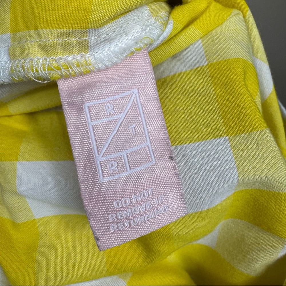 Color Me Courtney Keiko Gingham Yellow Romper Size 10 A - Picture 11 of 12